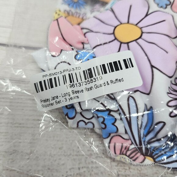 NWT Posh Peanut Presley Jane Girls Ruffled 2 Piece Tankini Set Size 3T - Picture 2 of 3